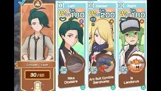 Pokemon Masters EX - Ground Tower Floors 27 to 30 (post EX WTZ nerf)