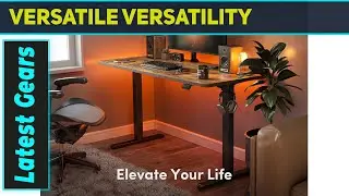 `FEZIBO Electric Standing Desk 55x24 Best Height Adjustable Desk for Home & Office