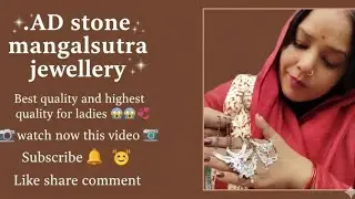 AD stone jewellery best mangalsutra 😱✨#adstonejewelry #manglsutra #trendingjewellery #viralvideo 