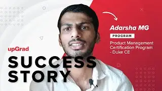 Adarsha M G's Success Story | upGrad Learner Testimonial
