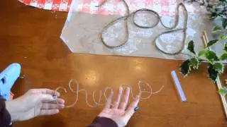 DIY Rustic Rope Word Art