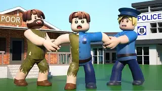 ROBLOX Brookhaven 🏡RP: Poor Become Police (Roblox Animation) | Roblox Jack