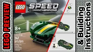 PREVIEW: 76907, LEGO Speed Champions, Lotus Evija​ & Building Instructions! LEGO 2022