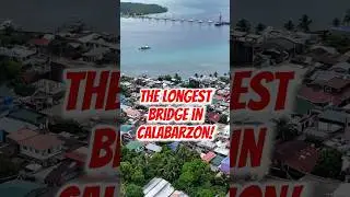 The Longest Bridge in Calbarzon | Roma Point Bridge #bridge #dji