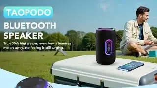 Portable 30W Bluetooth 5.4 Speaker &ndash; Dual 2.0 Channel Drivers, Deep Bass, 30H Playtime