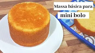 MASSA B&Aacute;SICA PARA MINI BOLO | BASIC DOUGH FOR MINI CAKE