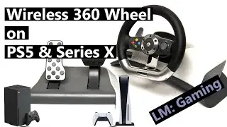 Xbox 360 Wireless Wheel on Xbox Series X & PS5 Using Wireless Racing Wheel with Drive Hub