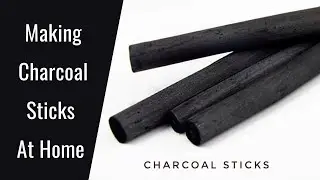 Making Charcoal sticks At Home ( Easy Method ) How to make charcoal sticks at home