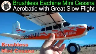 Aerobatic with great Slow Flight Capability! Brushless Eachine Mini Cessna 550mm Micro Bush Plane