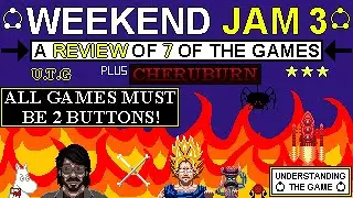 Gdevelop Weekend Jam 3 Game Jam review plus a look at CHERUBURN