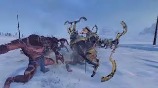 🦗 Ushabti VS 🐕Skin Wolves | Total War: Warhammer 2