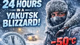 24 hours in a Yakutsk blizzard || lift in one of the world&rsquo;s coldest village #yakutsk