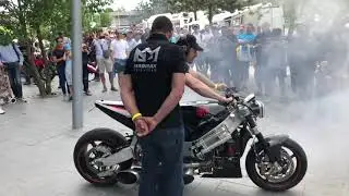 Mad Max Race Team showing Rolls Royce Turbine power Engine