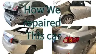Toyota Corolla Accident Restoration | Denting & Painting |Lexus| modification
