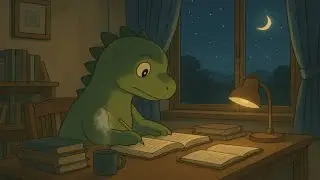 study w/ dinosaur 🦖 [lo-fi hiphop] | 1 hour loop