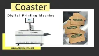 Digital printing on coaster，CMYK water based inkjet printer for cup mat