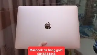Đ&atilde; b&aacute;n . Macbook Air hồng gold 2018, 13in retina 2K, i5, ram 8, ssd 256G. 0846844448 #macbook