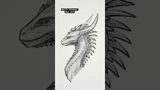 Daily Dragon Sketch: Day 344-good-looking dragon..#fantasy #shorts #dragons #dnd #dragonart