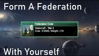 Как создать торговую федерацию с самим собой Stellaris