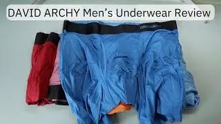 DAVID ARCHY Men's Underwear Rayon Made from Bamboo 7-Pack