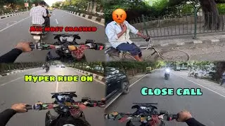 Hyper ride on my xtreme 125R 🔥 || all most crashed omg 😨 || modified my xtreme 
