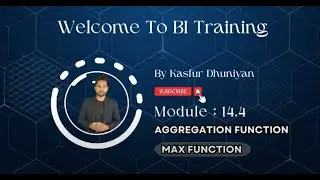 Lecture 134: Write Aggregation Function in Power BI | Calculate MAX Sales in power BI | DAX