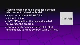 Tarrant County will close program that used unclaimed bodies for medical research