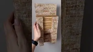 Собираю камин из пенополостирола. #asmrdiy #diy #asmrvideo #diyasmr #diorama #craft