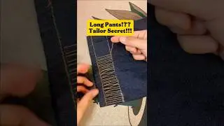 How to Fix Long Sleeves & Pants with One Invisible Stitch Trickat Home #shorts #sewing #diyfashion