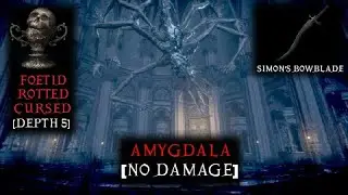 Bloodborne - Amygdala No Damage Boss Fight | Simon&rsquo;s Bowblade Build | Depth 5 Chalice Dungeon [FRC]