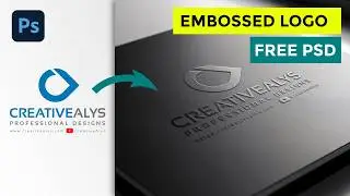 FREE PSD MOCKUP | Easily Create Embossed Logo Mockup in Photoshop