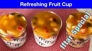 Refreshing Fruit Cup Recipe | Fruit Delight | Fruit Cocktail | Fruit Dessert | Fruit Cup |Urdu Hindi