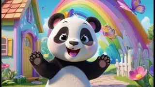 Polly Panda Waves Hi | Friendly Greeting Rhyme for Kids | Wave, Smile, and Sing Along