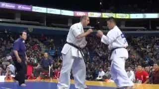【新極真会】The 5th Karate World Cup MEN HEAVY WEIGHT Quarterfinal 3 Dimitrov vs. Mori