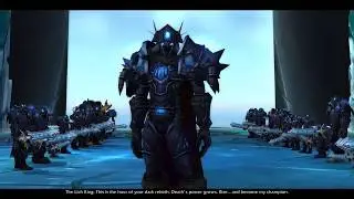 Void Elf Death Knight character creation and intro cutscene - WoW Battle for Azeroth 8.3