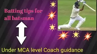 Important batting tips for all batsman to make more runs in matches 