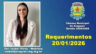 Requerimentos Vereadora Isabel Pires 20/01/2026