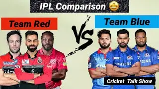 Team RED vs BLUE - Who's STRONG - IPL 2020  Team COMPARISON - CRICKET TALK SHOW |