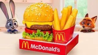Best Of Zootopia 2 Food - How To Make McDonald's Fried Chicken and Cheese Ball | Tiny Burger Cheese