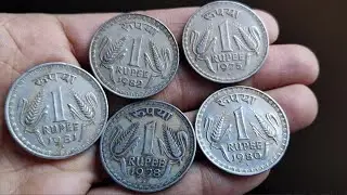 1975-1982 one rupee coin value complete information  #Iconicindia