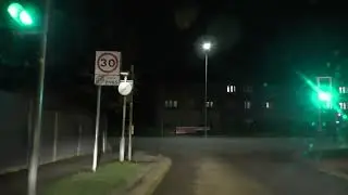 Night Drive On Tudor Way & Bromyard Road A44, Worcester, Worcestershire, UK 8th February 2022