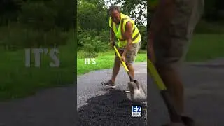 Asphalt Skin Patches that Stay Put  #shorts