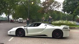 Ferrari FXX Enzo & Maserati MC12 Corsa LOUD Accelerations Revs Startup