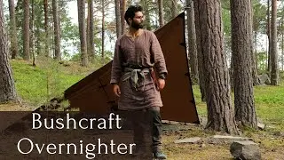 Bushcraft Overnighter - Скандинавия - Рыбалка - Приготовление лосиной колбасы и т.д. - ASMR