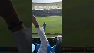 He literally Waved me🥹 #indiancricketer #kingkohli #championtrophy #indvsnzfinal