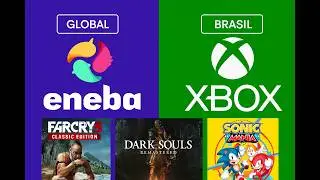 Jogos Eneba (Global e Brasil) x Xbox Store (Loja Xbox).