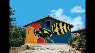 BRACCANO IL PAESE DEI MURALES (Matelica Macerata): 150 abitanti e BELLISSIMO!  Feat. Paolo Slavazza