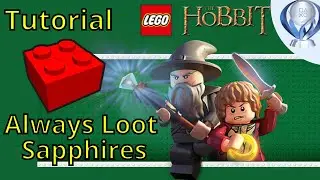 LEGO Hobbit - Always Loot Sapphires Red Brick Tutorial(Mithril Catchphrase Mallet)