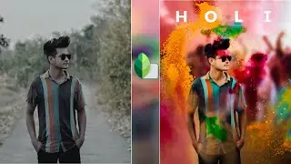 Snapseed Holi Background Photo Editing Trick || Holi Photo Editing Trick || Snapseed Photo Editing