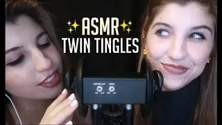 [ASMR] TWIN Unintelligible Whispers, Mouth Sounds & Ear Play ~ Tingle Overload 🤯✨